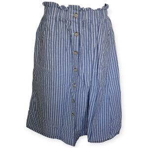 💚Madewell Blue Striped Skirt☆